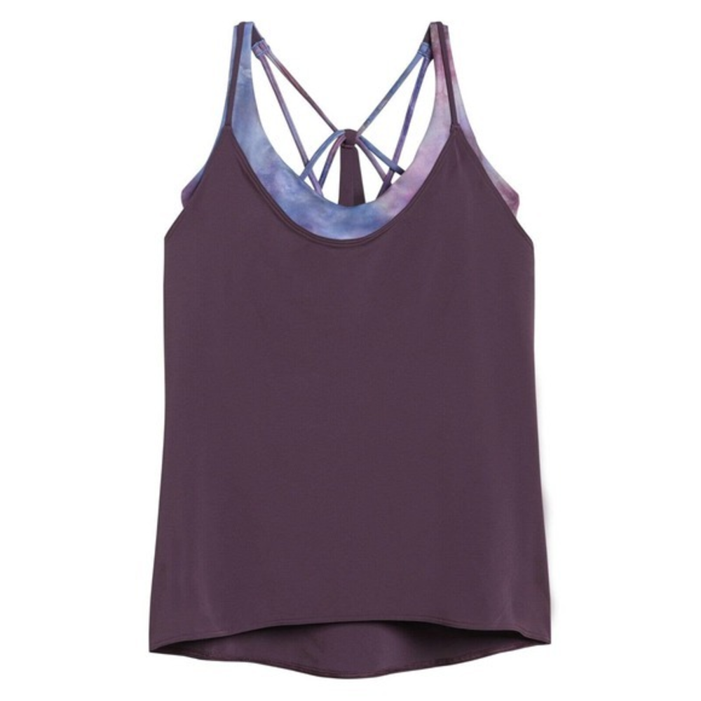 NWT Athleta Solace Support‎ Top, Agate Purple/ Supernova SIZE S